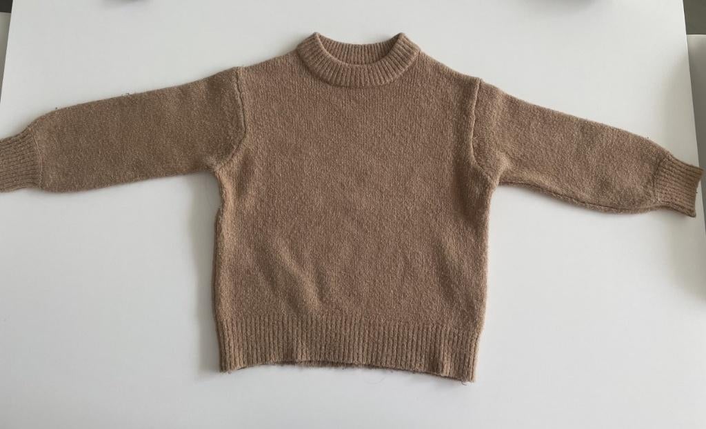 Pull en laine cognac taille 110 de ZARA, Enlèvement ou Envoi, Pull ou Veste, Comme neuf, Zara