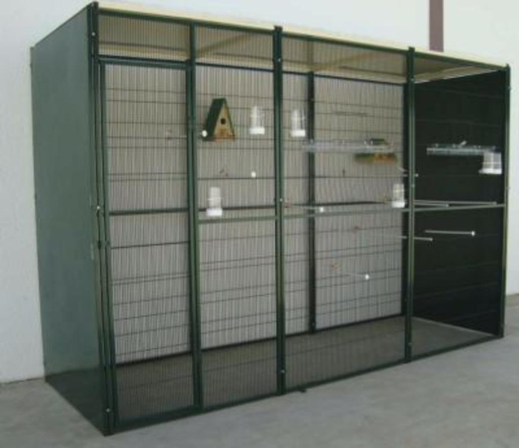 Volière 3x1x2 m CAGE canari mandarin perruche inséparable, Animaux & Accessoires, Envoi, Neuf, Métal, Volière
