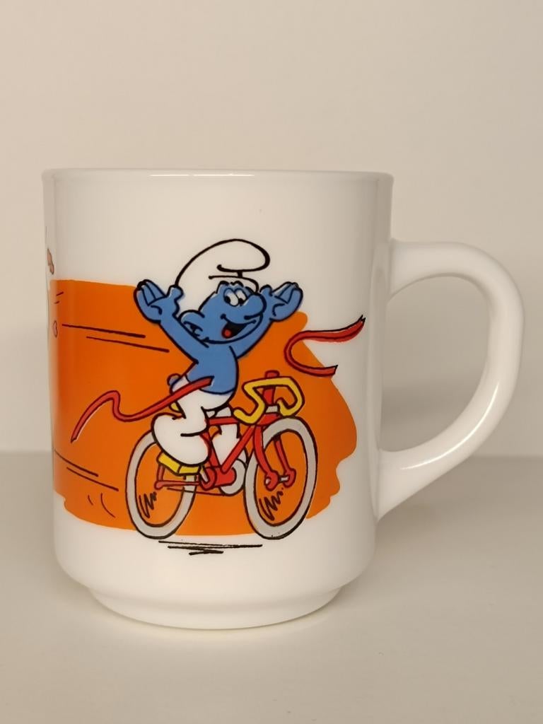 Smurfen Peyo Arcopal 1991 vintage mok, Verzamelen, Smurfen, Ophalen of Verzenden