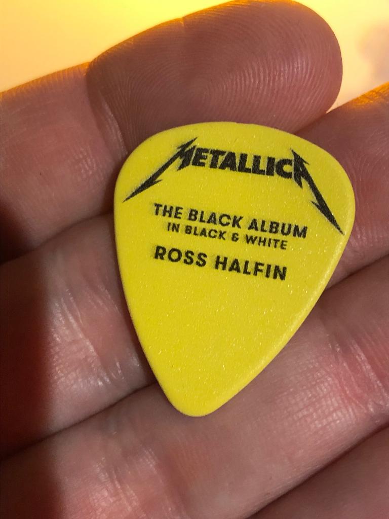 Metallica ross halfin event 2025 ultra rare plectrum, Ophalen of Verzenden, Zo goed als nieuw