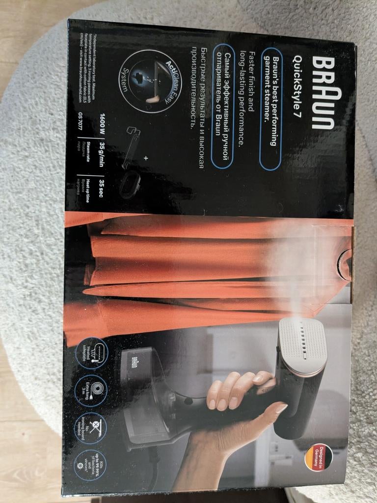 Braun stoomstrijkijzer, Elektronische apparatuur, Strijkijzers en Strijkplanken, Ophalen of Verzenden, Nieuw, Draadloos strijkijzer