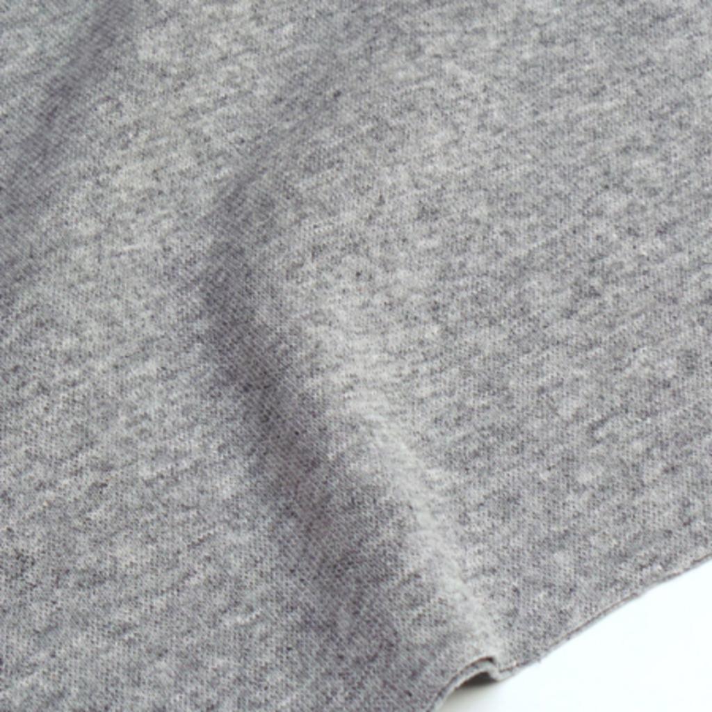 64027) katoenen boordstof grijs melange 70cm breed, Neuf, Gris, Enlèvement ou Envoi, Coton