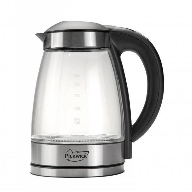 Pickwick waterkoker Deluxe digitaal glas 1,7L, Elektronische apparatuur, Waterkokers, Zo goed als nieuw, Ophalen