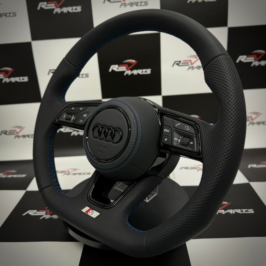 Mise à niveau complète du volant plat en cuir Audi S RS, Autos : Pièces & Accessoires, Commande, Audi, Neuf, Enlèvement ou Envoi
