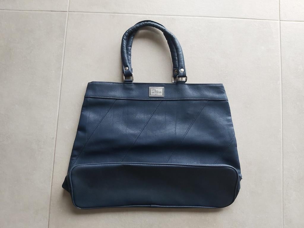 Grand sac à main bleu marine City Action, Enlèvement ou Envoi, Comme neuf, Bleu, Sac à main