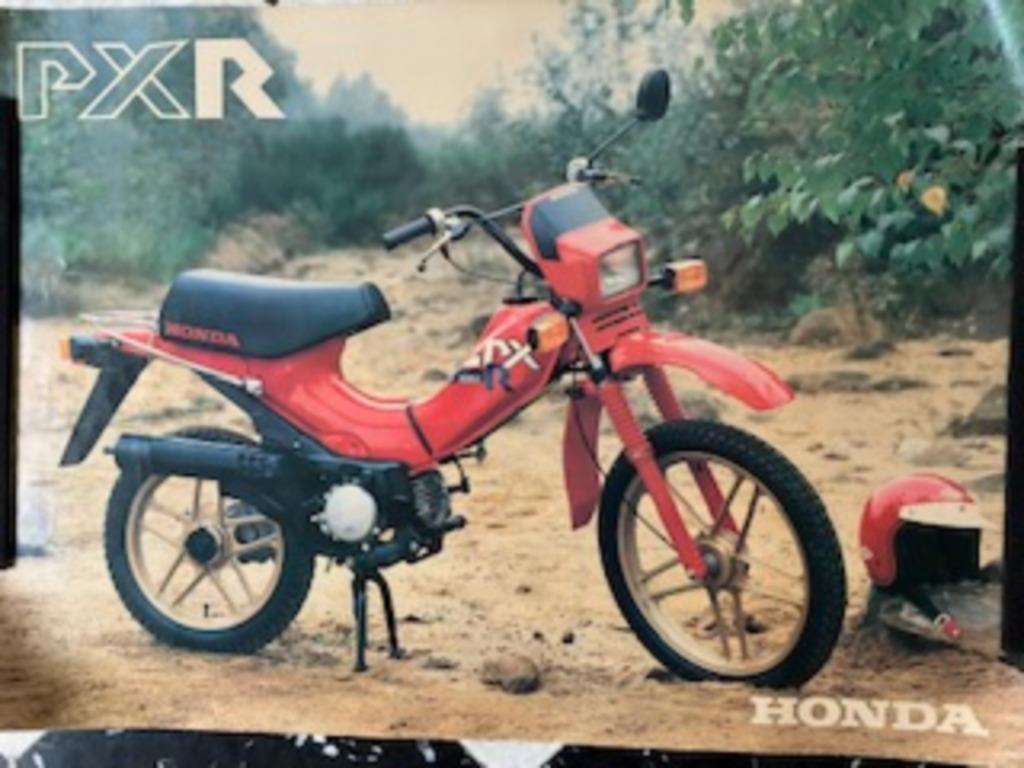 Honda grande affiche velomoteur cyclomoteur PXR Honda 50, Verzenden, Honda