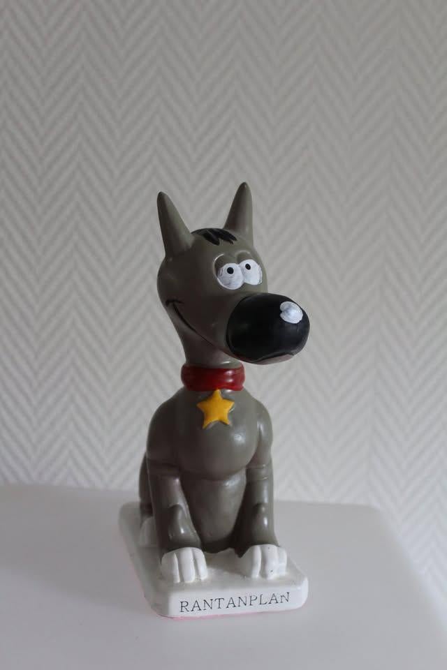 Statue vintage Rantanplan, en parfait état. 1997., Collections, Personnages de BD, Neuf, Statue ou Figurine, Autres personnages