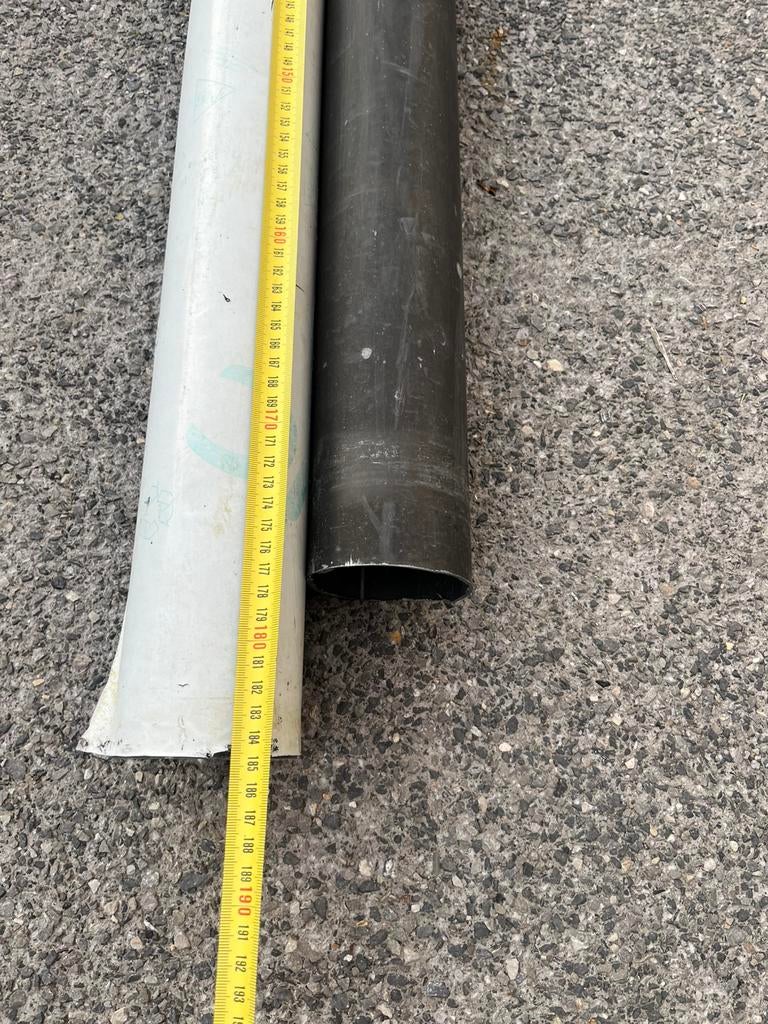 Tuyaux gouttières Zinc noir, Bricolage & Construction, Enlèvement, Utilisé