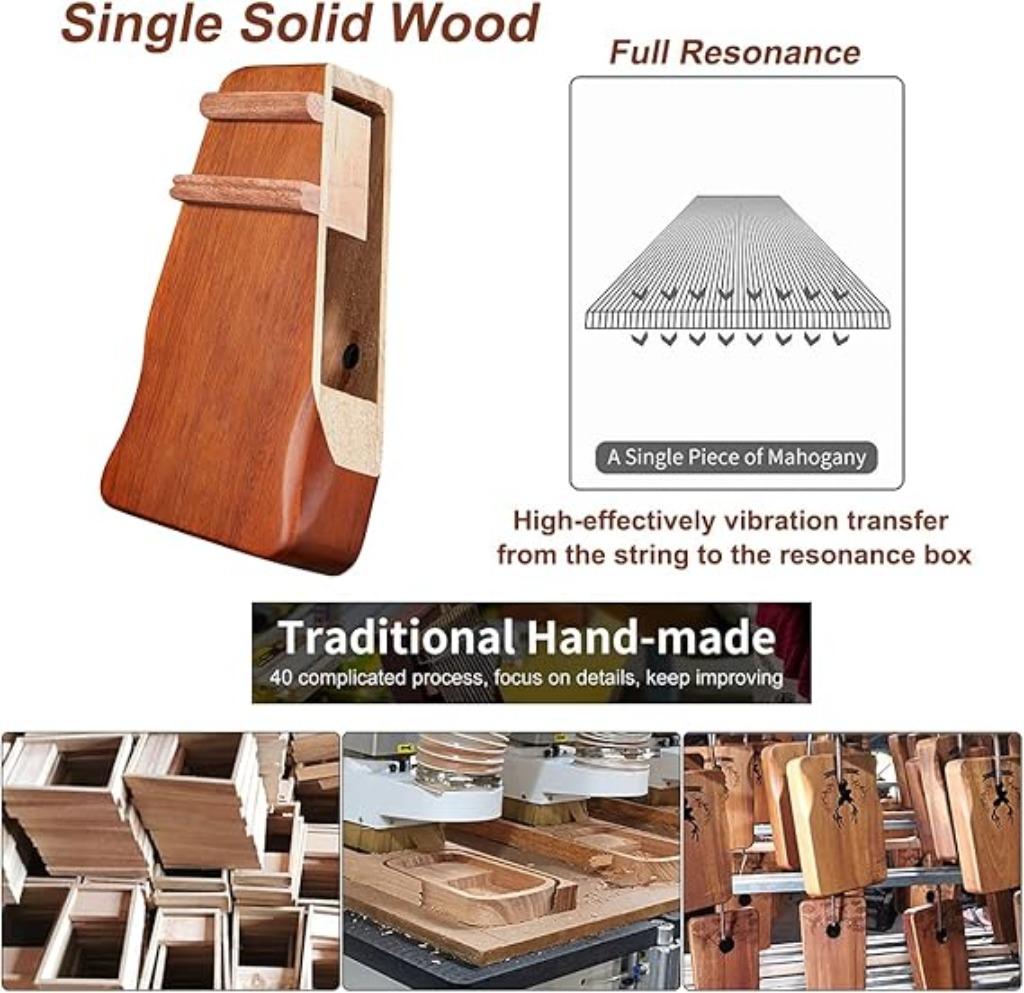 Piano Kalimba 21 pouces LIVRAISON RAPIDE ET GRATUITE, Neuf, -, -, TECHFECTION