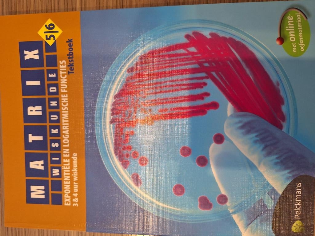 MATRIX WISKUNDE EXPONENTIELE EN LOGARITMISCHR FUNCTIES 3&4 T, Enlèvement, Comme neuf, Néerlandais