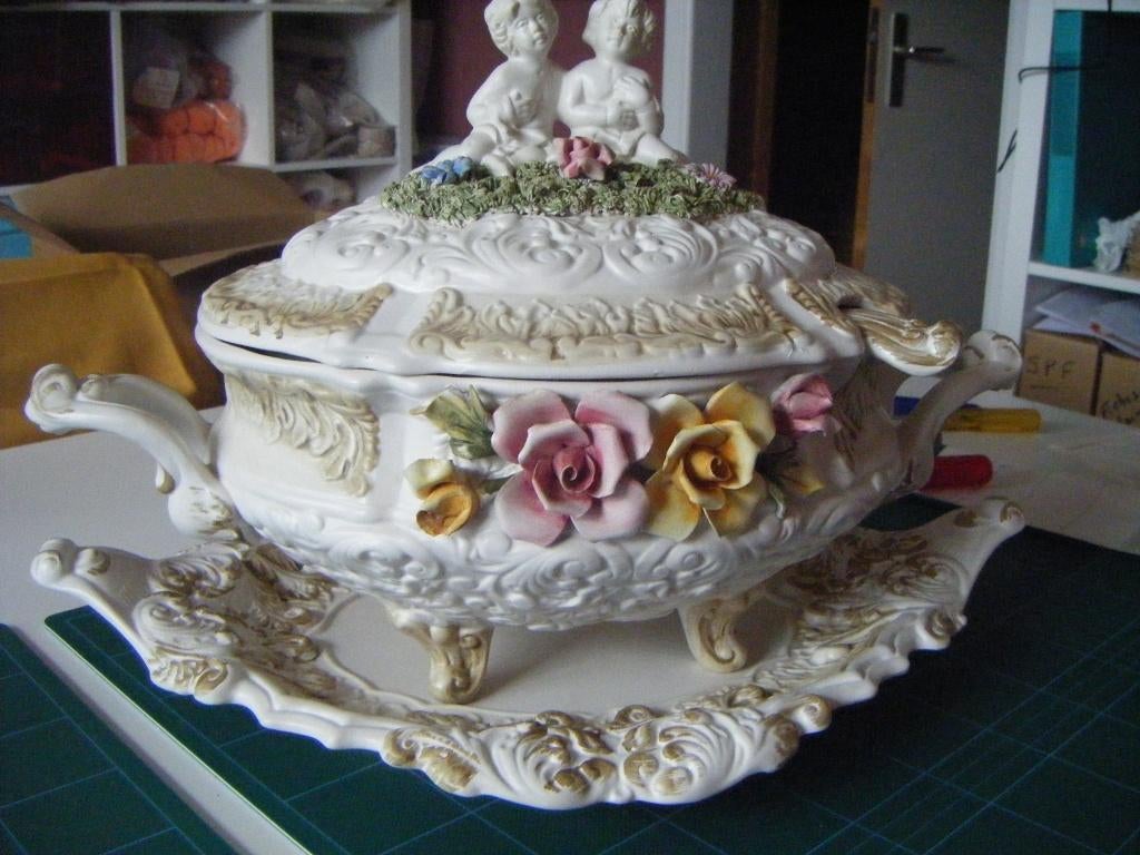 Soupière art-déco faïence Italienne, Enlèvement