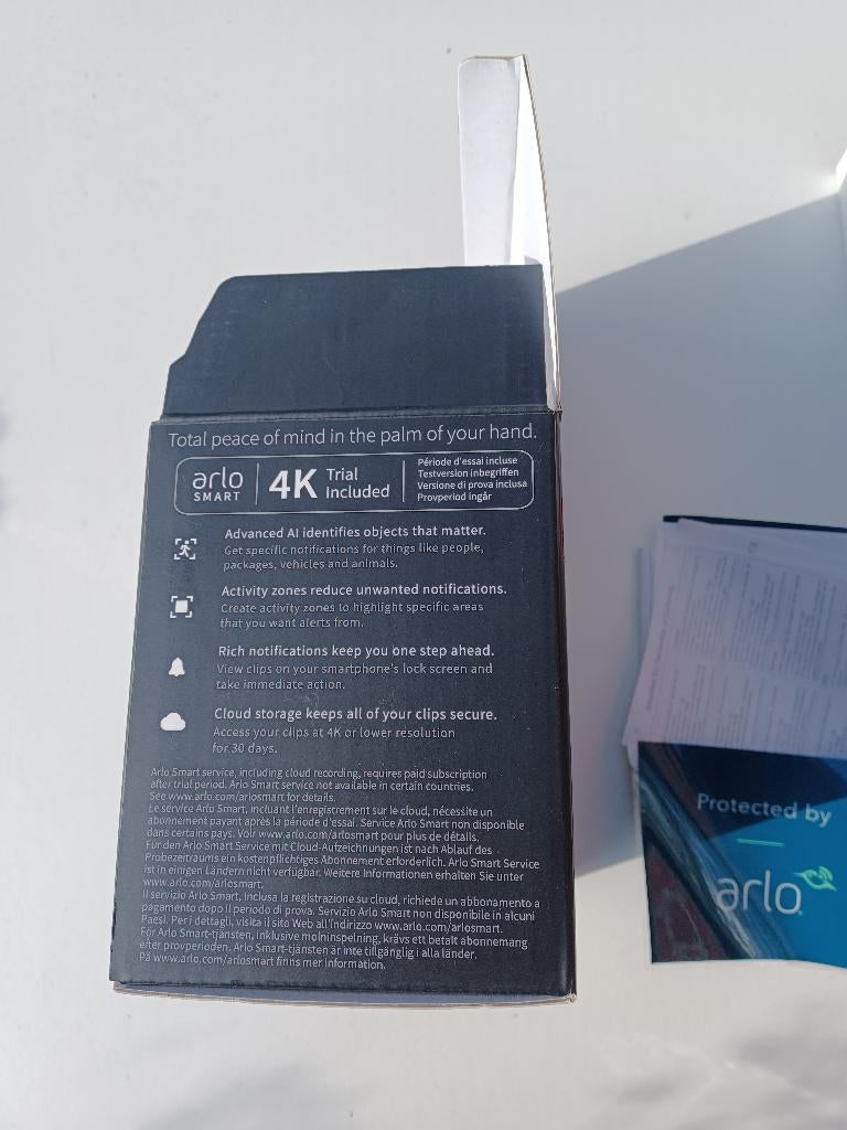 Arlo Ultra 2 Spotlight Camera (Zwart), Audio, Tv en Foto, Videobewaking, Ophalen, Nieuw, Buitencamera