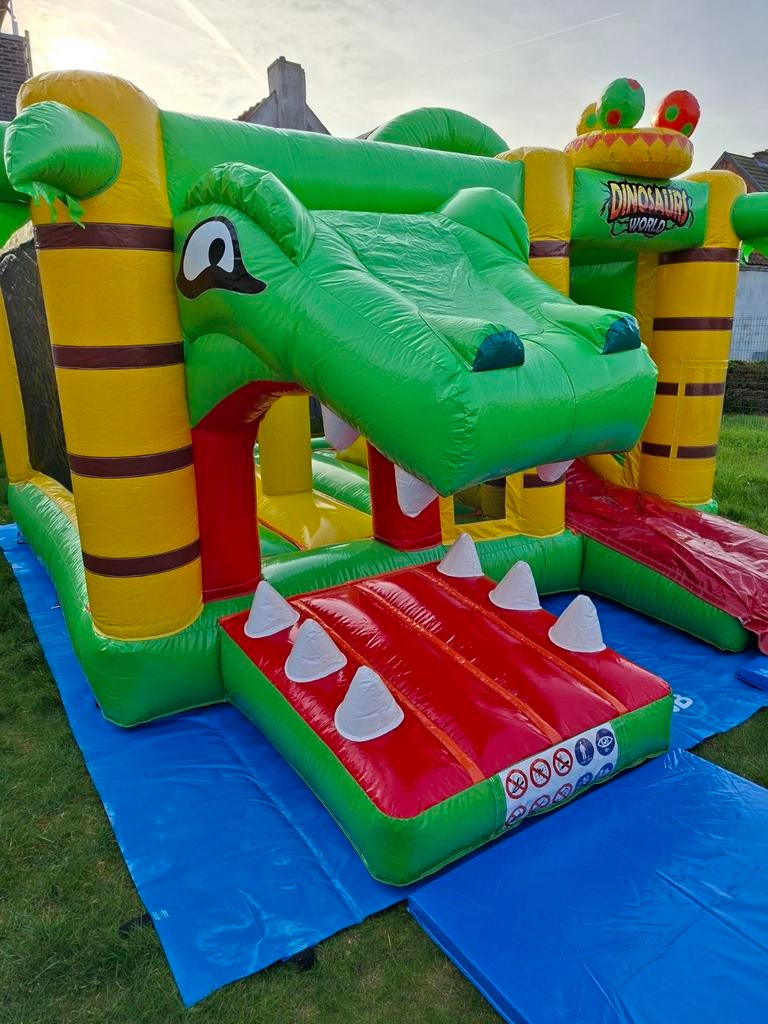 Springkussen DINO te huur ZELE!, Envoi, Neuf