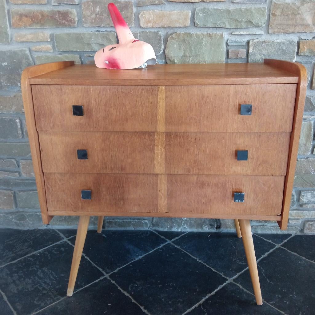 petite commode, 3 ou 4 tiroirs, Enlèvement, Utilisé, VINTAGE