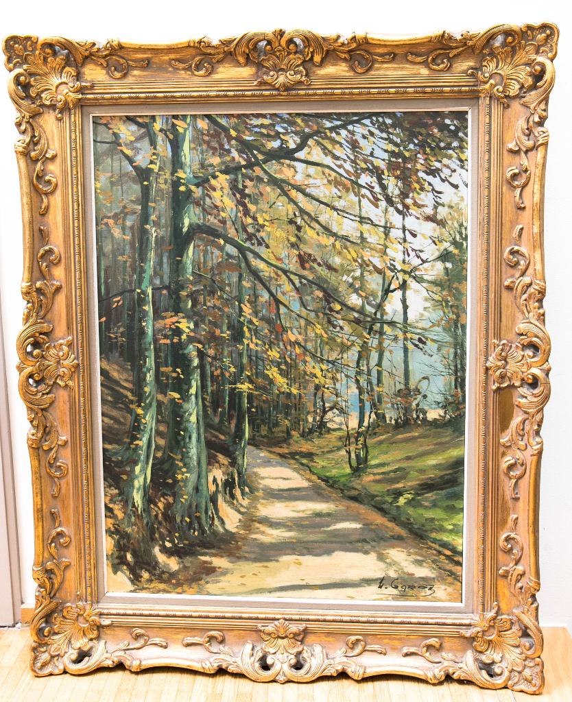 Tableau de L.Garot - Sentier arboré, Enlèvement