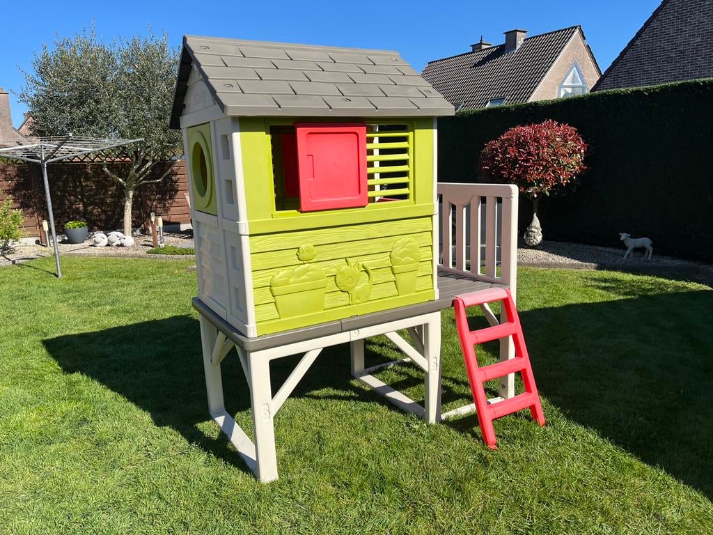 Maison de jeu Smoby avec toboggan, Enfants & Bébés, Enlèvement, Comme neuf, Plastique