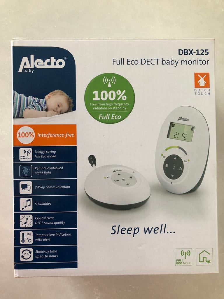 Babyfoon Alecto DBX 125, Kinderen en Baby's, Babyfoons, Ophalen, Zo goed als nieuw