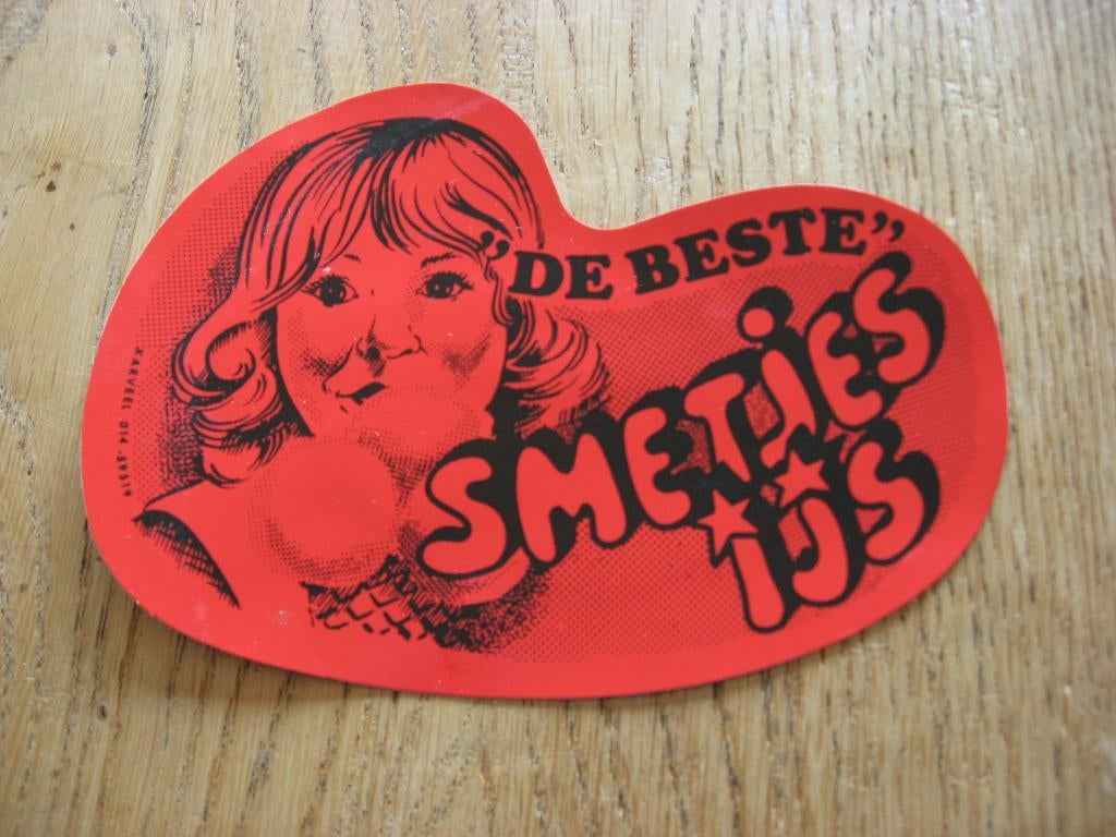 Le meilleur autocollant rouge pour crème glacée, Collections, Autocollants, Enlèvement ou Envoi, Neuf, Société ou Association