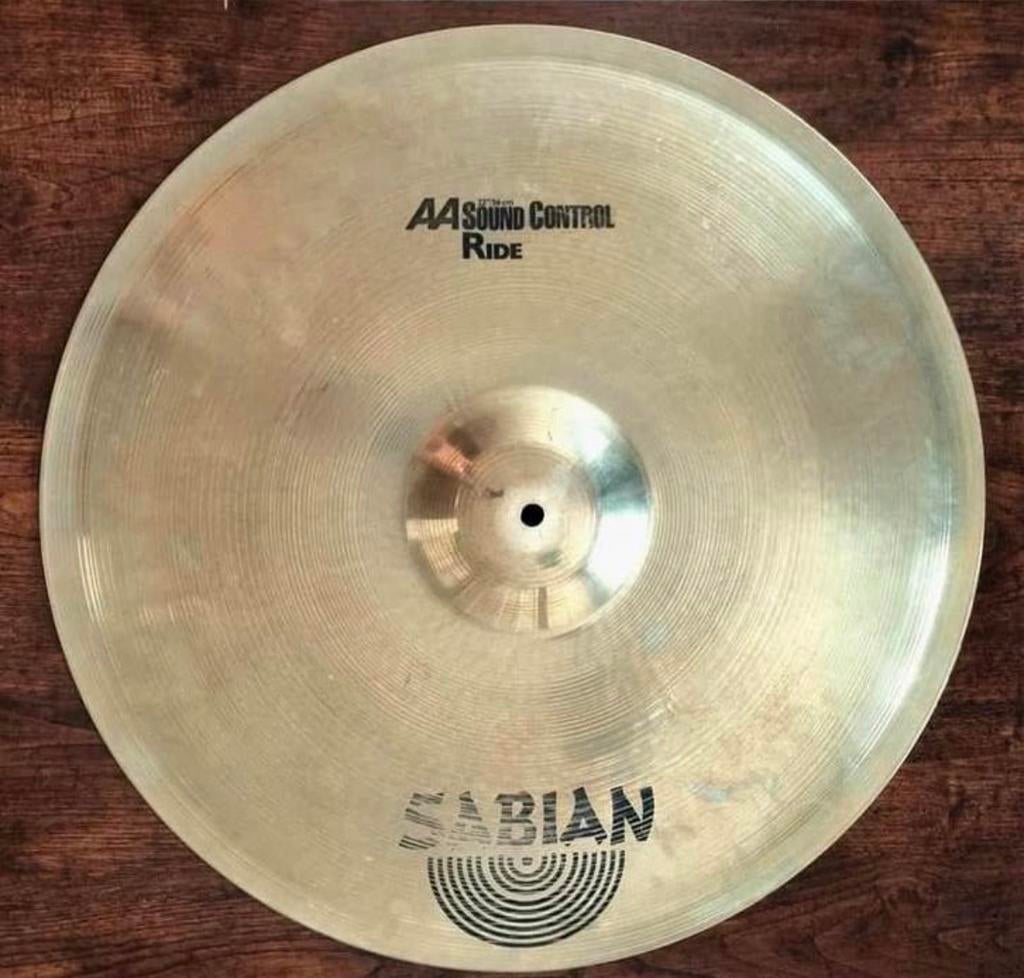 Sabian AA Sound Control Ride 22” natural, Muziek en Instrumenten, Ophalen, Zo goed als nieuw