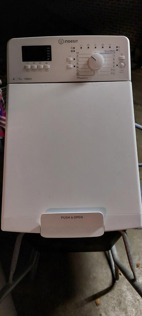 Machine à laver Indesit 7 kg A+++ — Chargeur par le haut 120, Electroménager, Lave-linge, Enlèvement, Élévateur