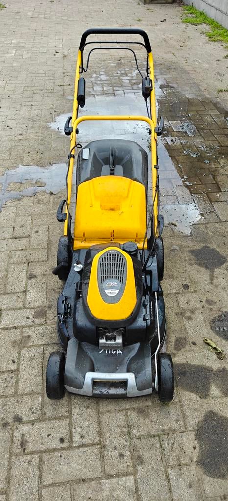 Stiga combi 50cm grasmaaier met elektrische starter, Stiga, Démarrage électrique, Tondeuse rotative, Tondeuses à gazon à essence