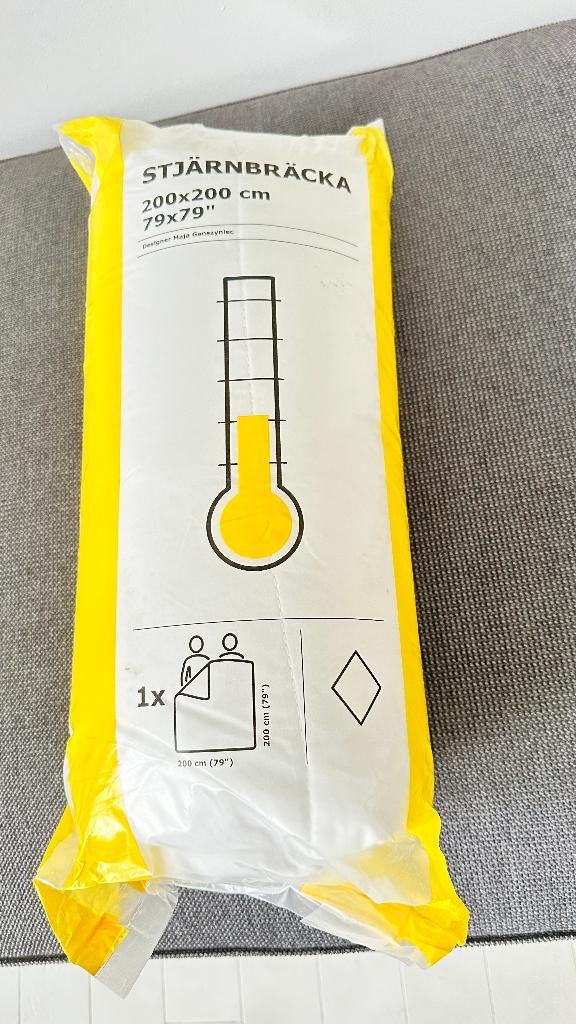Dekbed 2x2m IKEA Stjärnbräck nieuw, Huis en Inrichting, Slaapkamer | Beddengoed, Ophalen, Wit, Deken of Dekbed, Nieuw