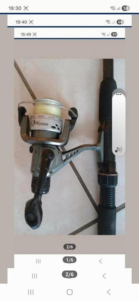 CANNE A PÊCHE TÉLESCOPIQUE NEUVE RETRACTABLE PRIX 15 EUR, Enlèvement