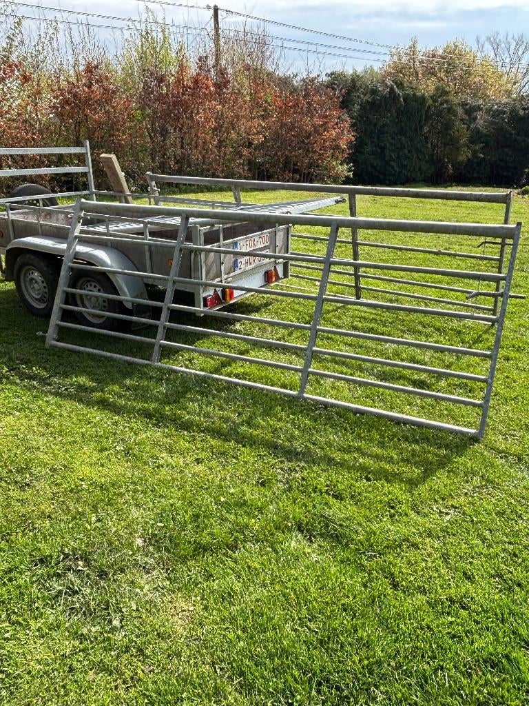 Drie stuks hek poort galva metaal 1* 360 cm en 2*300 cm, Dieren en Toebehoren, Ophalen, Zo goed als nieuw