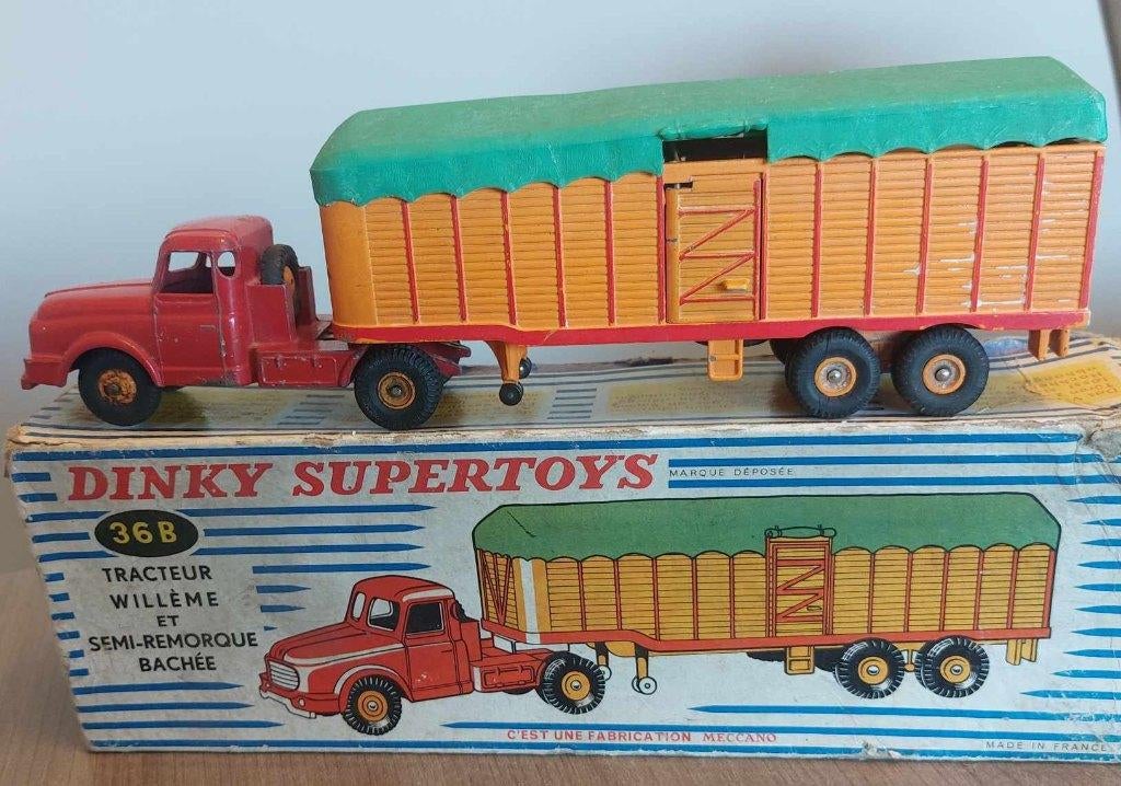 DINKY TOY TRUCK MET VERPAKKING TE KOOP, Ophalen of Verzenden, Gebruikt, Bus of Vrachtwagen, Dinky Toys