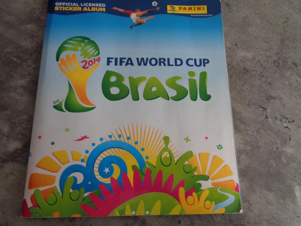 PANINI WK WORLD CUP BRASIL 2014  ALBUM VOLLEDIG VOETBAL, Verzenden, Zo goed als nieuw, Sticker