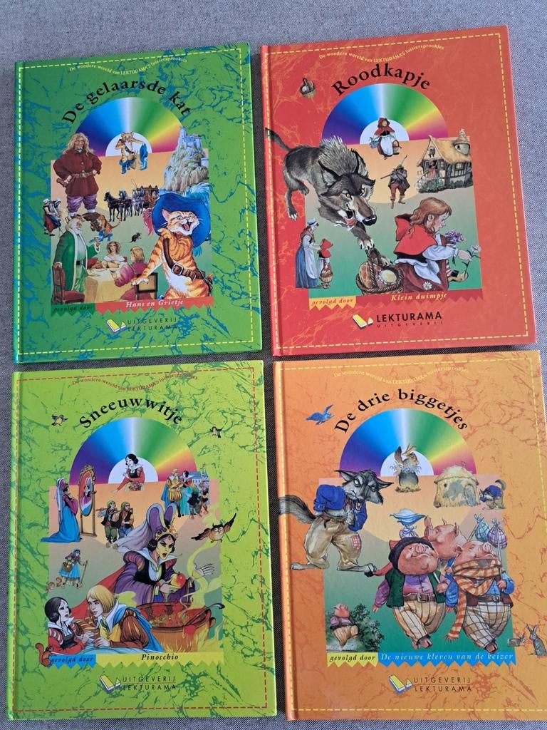 Lot van 4 sprookjes lees/voorleesboeken nieuw, Enlèvement ou Envoi, Neuf, LEKTURAMA