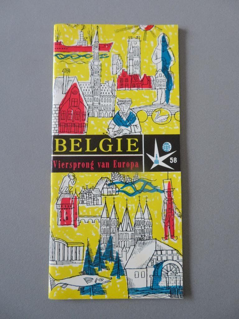 Folder Expo 58 Belgie viersprong van Europa 36blz, Ophalen of Verzenden, Overige typen