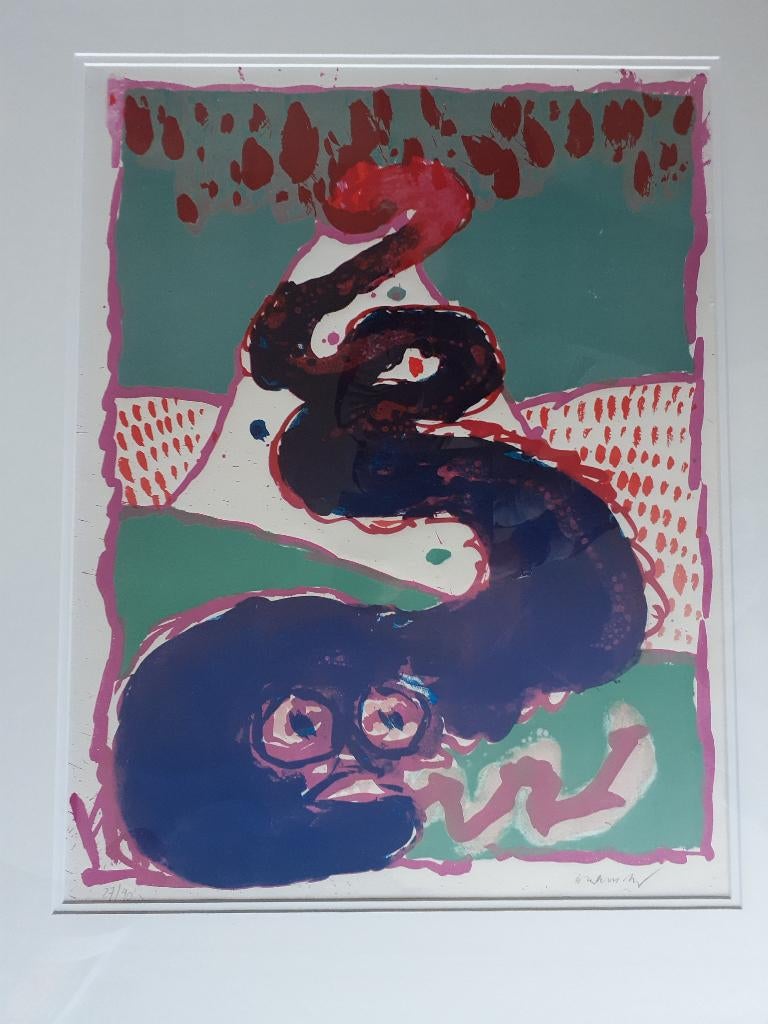 "Vulcanologies" - Pierre Alechinsky, Antiek en Kunst, Ophalen