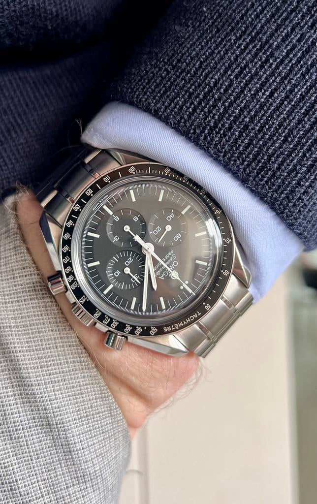 Omega Speedmaster Professional Moonwatch - 2005-2007 - 42mm, Handtassen en Accessoires, Horloges | Heren, Ophalen of Verzenden