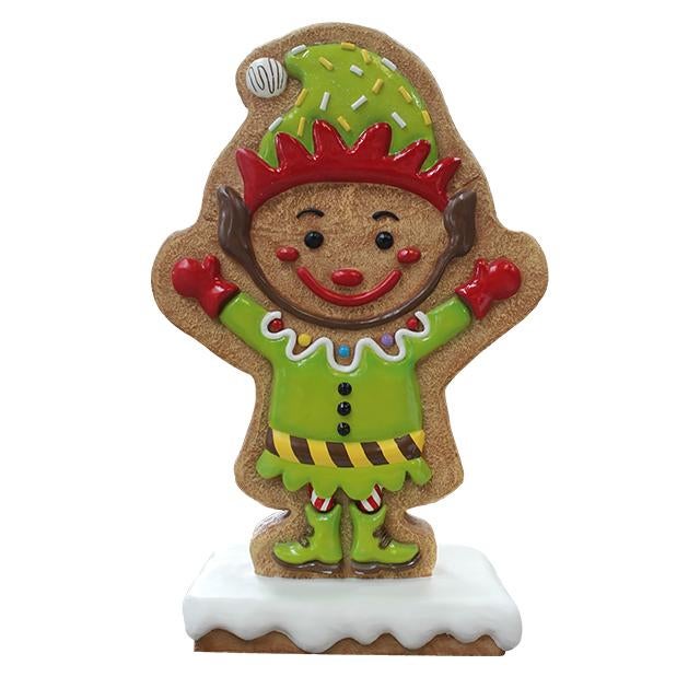 Gingerbread elf with base 120 x 78 x 46 cm, Diversen, Kerst, Nieuw, Ophalen