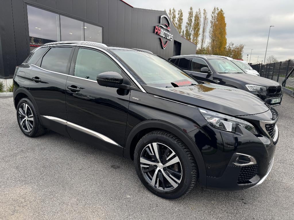 Peugeot 3008 1.2 automaat GT Line heel veel opties, Auto's, 1199 cc, Zwart, 5 deurs, 3 cilinders
