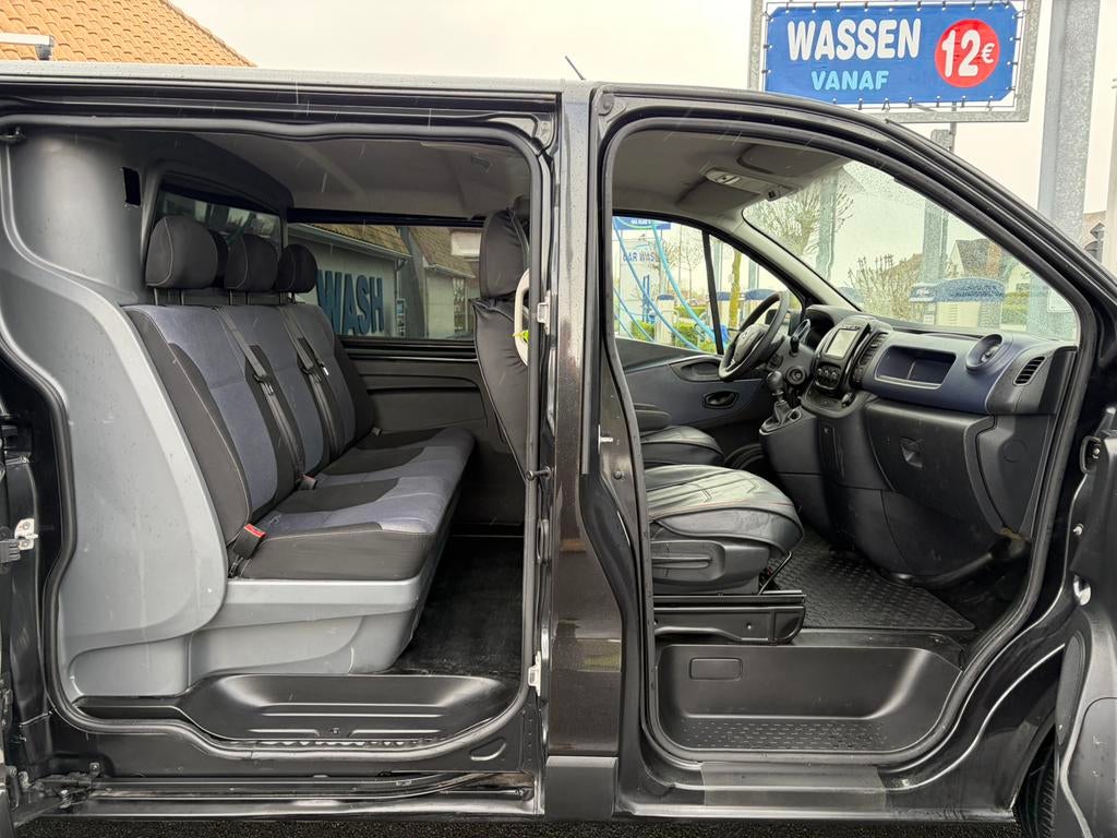 Opel Vivaro Dble Cabine*L2*1.6DCI*Airco*GPS*CruiseCo*1e eig., Auto's, Voorwielaandrijving, Stof, Euro 6, 1600 cc