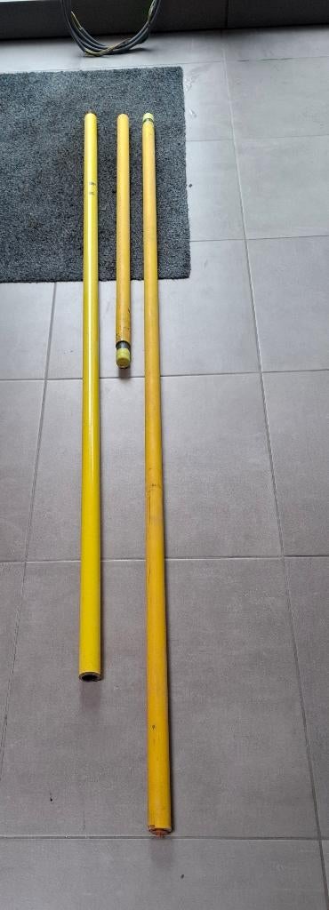 Stalen gasbuis geel 4/4   =   1"    3 stukken, Doe-het-zelf en Bouw, Buizen en Afvoer, Ophalen, Overige materialen, Nieuw, 20 tot 40 mm