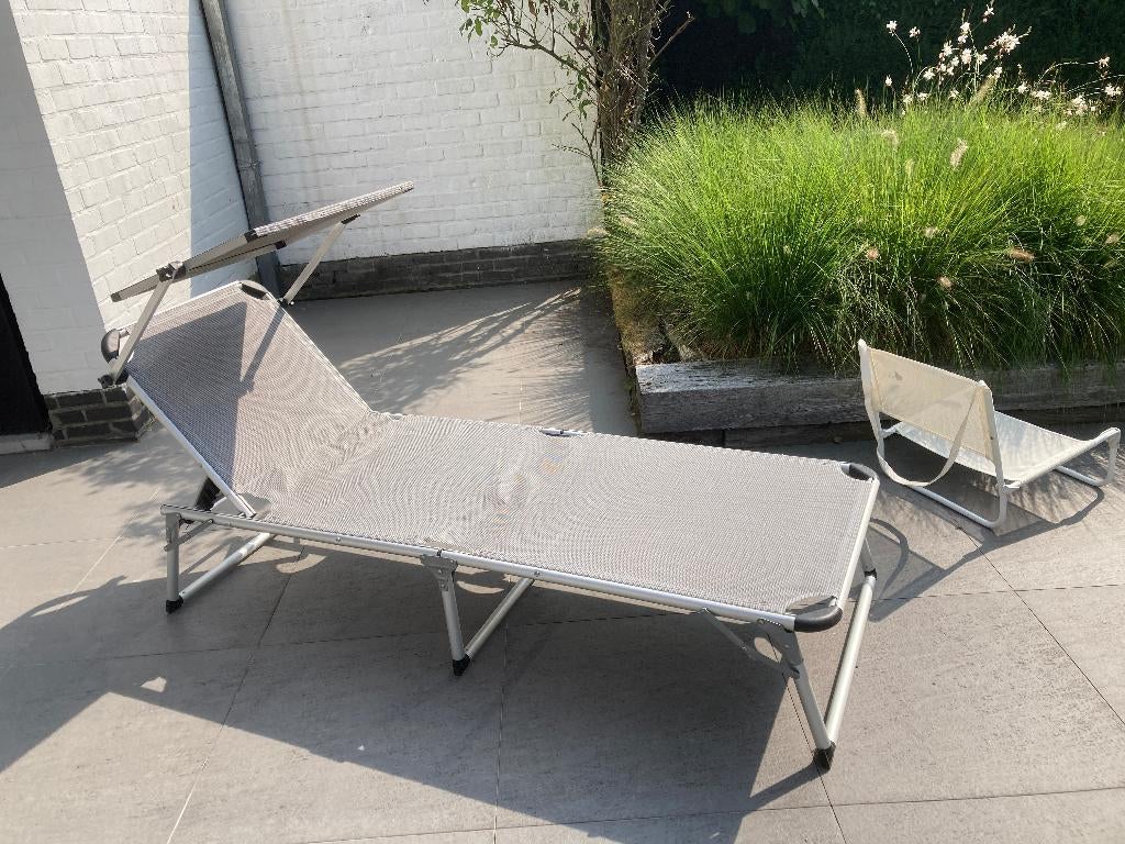 tuinzetels, Tuin en Terras, Ophalen, Gebruikt, Kunststof, Verstelbaar