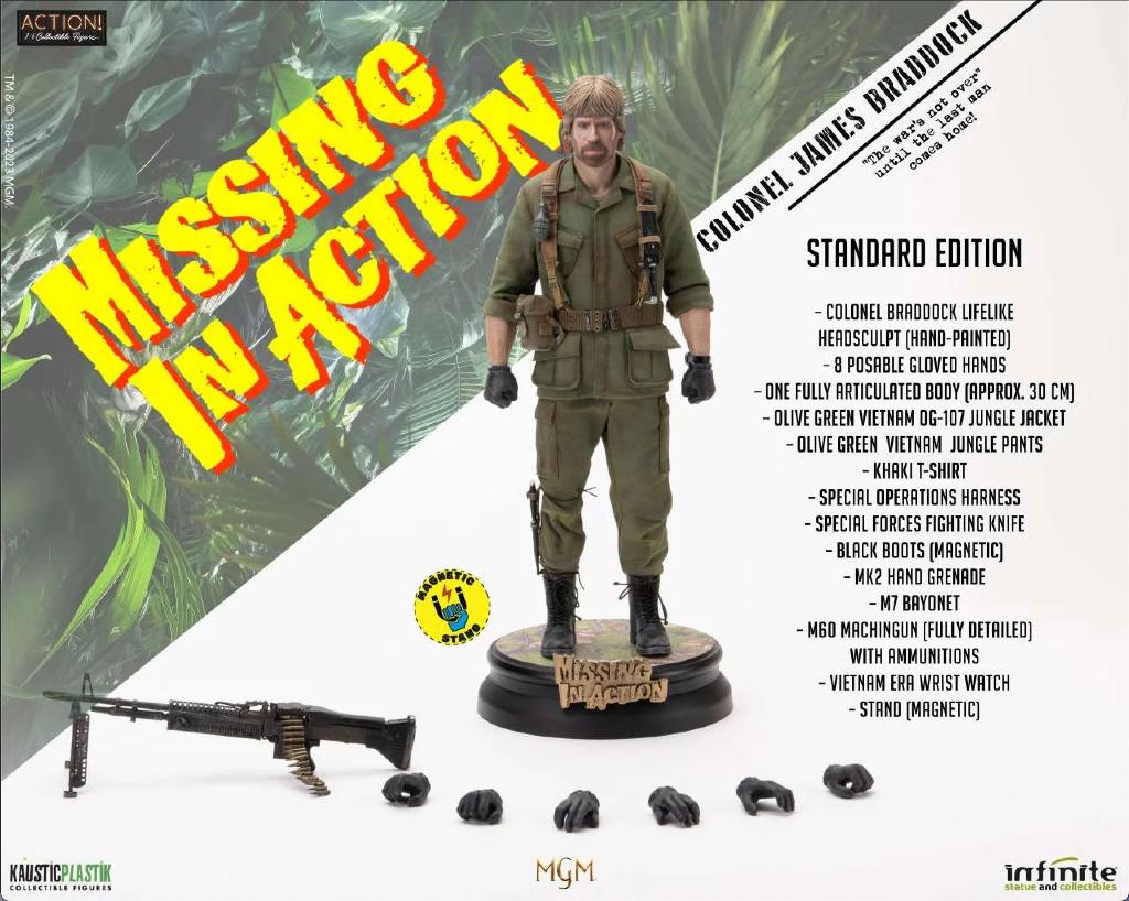 Kaustic Plastik Missing In Action James Braddock 30 cm Nieuw, Verzenden, Nieuw