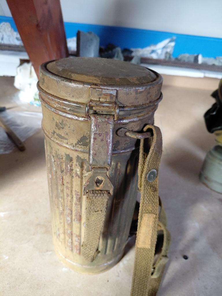 MASQUE ANTI GAZ WW2, Collections, Objets militaires | Seconde Guerre mondiale, Enlèvement ou Envoi, Armée de terre, Autres types