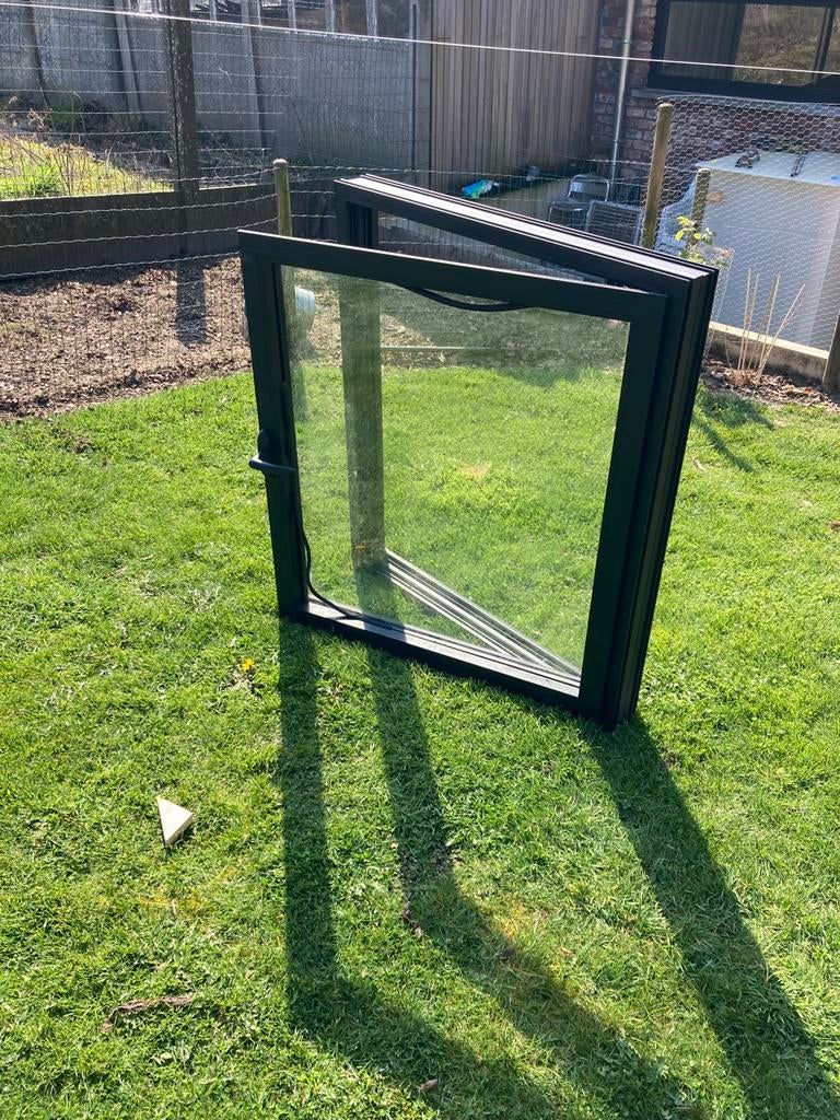 Alu raam steellook, Doe-het-zelf en Bouw, Ophalen, Gevelraam of Ruit, 80 tot 120 cm, 80 tot 120 cm