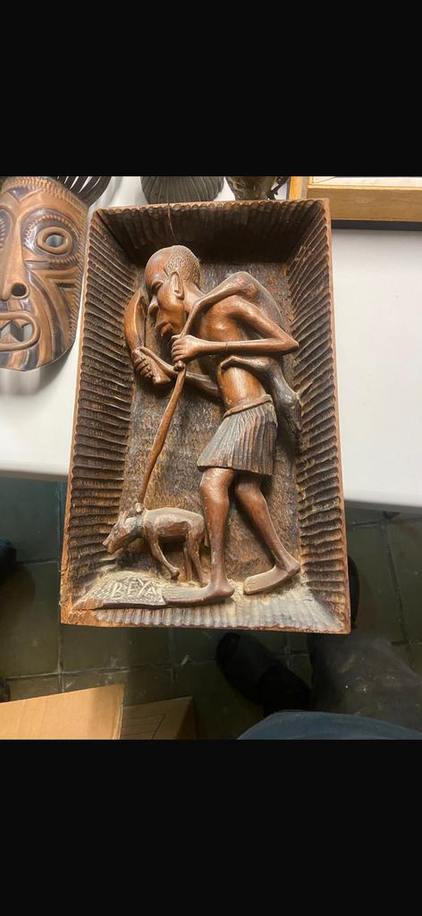 Lot etnische kunst., Antiek en Kunst, Ophalen of Verzenden