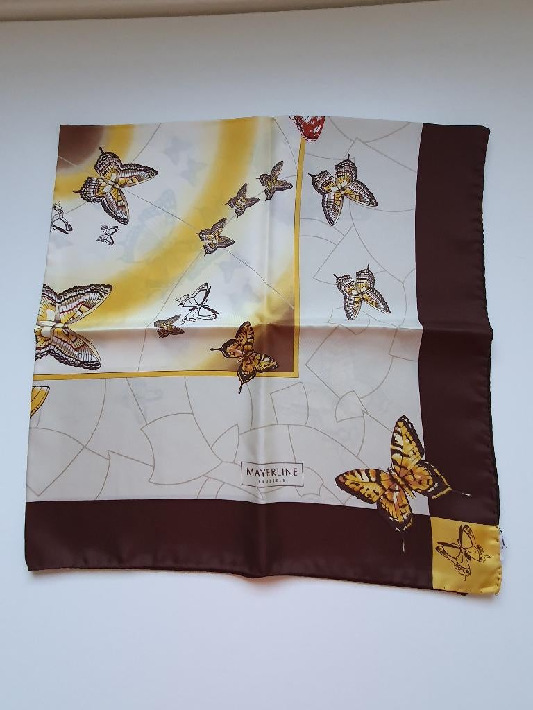 Zijden sjaal Mayerline, Kleding | Dames, Mutsen, Sjaals en Handschoenen, Mayerline, Ophalen of Verzenden, Zo goed als nieuw, Sjaal