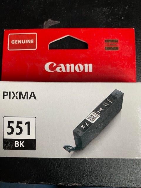 PIXMA 551BK inktpatroon, Verzenden, Nieuw, Cartridge, Canon