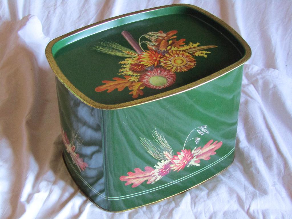 Boîte Métal Vintage CÔTE D'OR - Décor Floral Litho, Collections, Marques & Objets publicitaires, Enlèvement ou Envoi, Utilisé