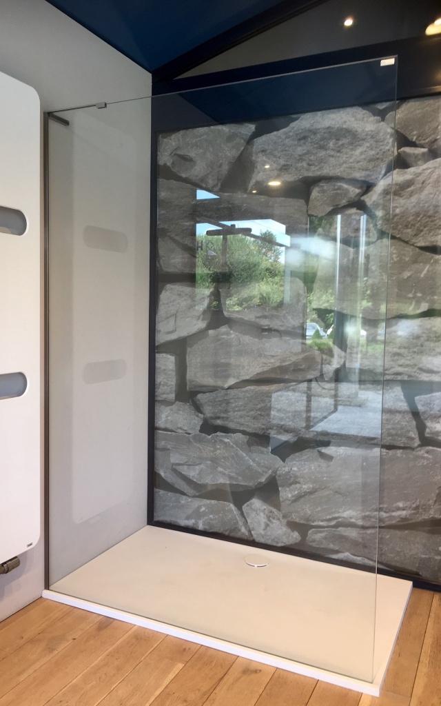 Glazen douchewand, Doe-het-zelf en Bouw, Sanitair, Ophalen, Nieuw, Glas, Douche