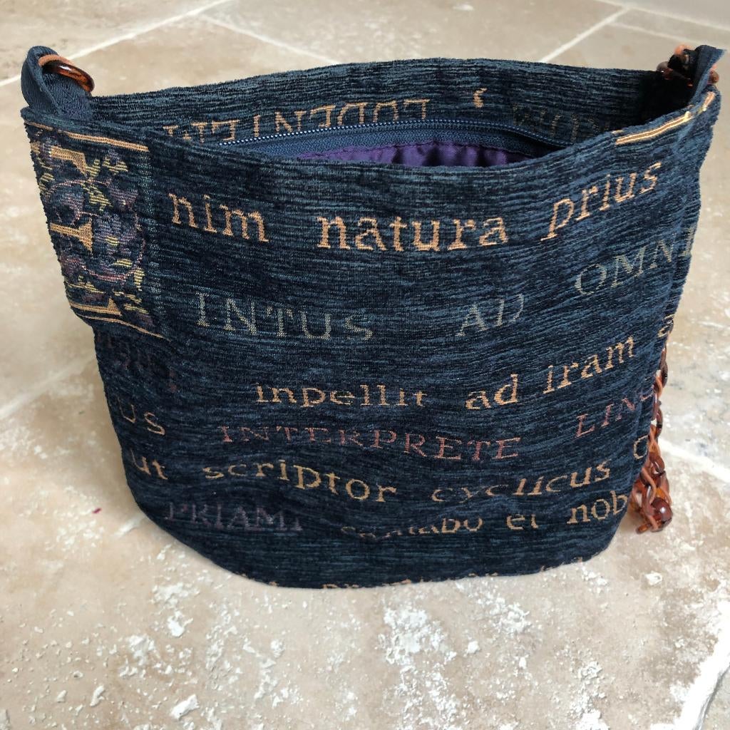 Handtas van canvas (Craft), Ophalen, Gebruikt, Blauw, Handtas