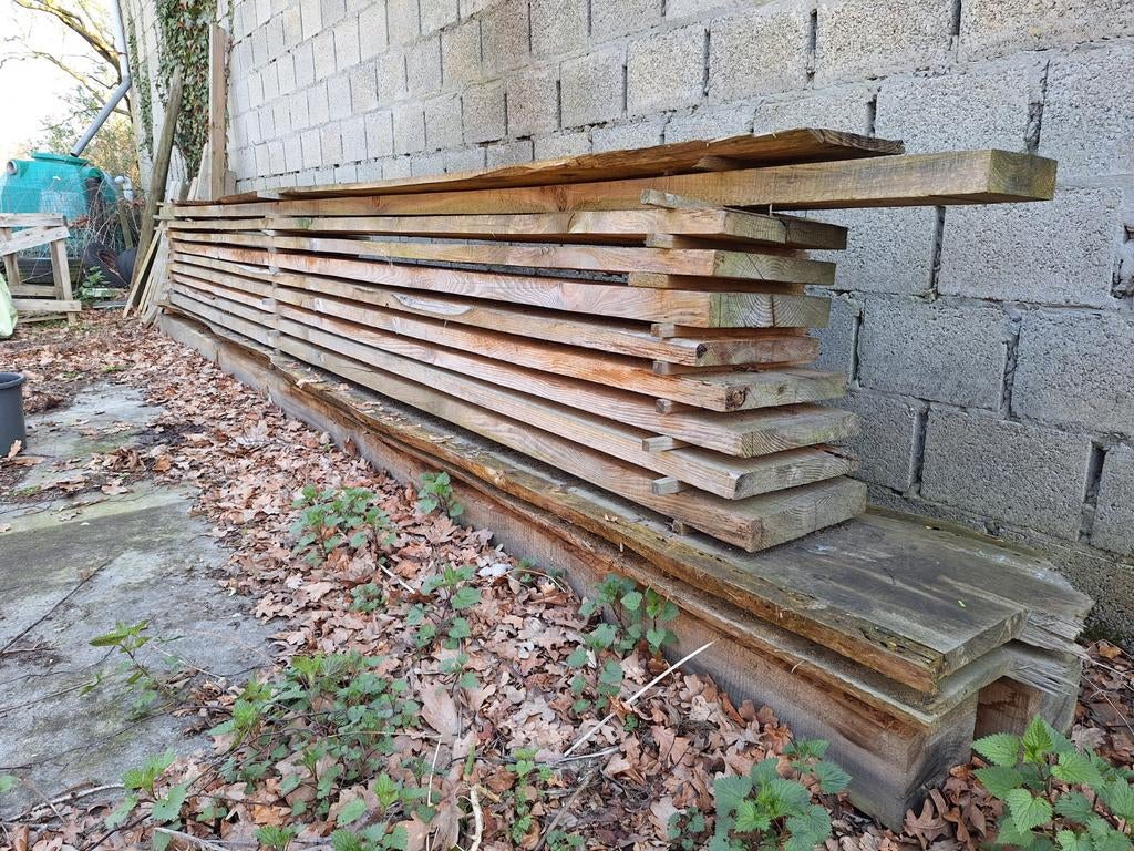 Partij douglas bruggen en balken, Doe-het-zelf en Bouw, Hout en Planken, Ophalen