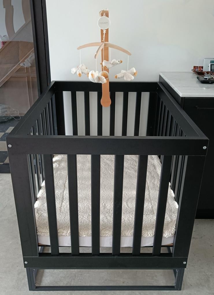 Cabino Dayley babybox zwart, Kinderen en Baby's, Ophalen, Zo goed als nieuw, Rechthoekig, In hoogte verstelbaar